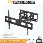 Tilt & Swivel TV Wall Bracket Mount for SONY Samsung 32 40 42 45 50 55 60 75" UK