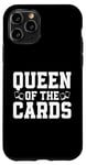 Coque pour iPhone 11 Pro Queen of the Cards Carte à collectionner