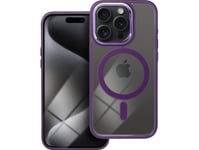 Oem Color Edge Mag Cover Fodral Kompatibelt Med Magsafe För Iphone 15 Pro Lila