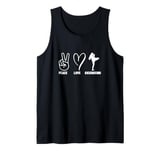 Kickboxer Coach Peace Love Kickboxing Tank Top