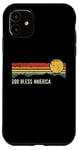 iPhone 11 God Bless America Sunset Distressed Style Design Case