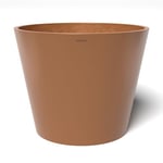 POTS&MORE Pot de Fleurs Conico 50 VP015003 (diamètre 50 cm, Forme Ronde, Couleur Terre Cuite, Hauteur 40,5 cm, Pot en Plastique, pour Plantes d'intérieur)