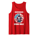 Average Sigma Male Meme Shirt Wolf Men And Women Vintage Tank Top