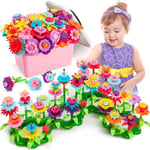 Fivejoy Jouet Fille Jouets De Construction De Jardin De Fleurs pour Filles, DIY Creatifs Et Ensembles De Bouquets De Bricolage Cadeaux pour Fille pour Enfants 3 4 5 6 Ans Noël Anniversaire