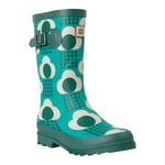 Regatta Womens/Ladies Orla Kiely Rain Cloud Mid Calf Wellington Boots (Emerald) material_Synthetic - Size UK 4