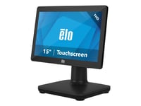 Elopos System - Med I/O Hub Stand - Alt-I-Ett - 1 X Core I5 8500T / Inntil 3.5 Ghz - Vpro - Ram 8 Gb - Ssd 128 Gb - Uhd Graphics 630 - Gigabit Ethernet - 802.11A/B/G/N/Ac, Bluetooth 5.0 - Win 10 Pro 64-Bit - Monitor: Led 15.6" 1920 X 1080 (Full Hd)