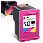 ColoWorld Remanufactured Ink Cartridges for HP 300 XL 300XL Colour SinglePack with hp PhotoSmart C4680 C4780 D110a Envy 100 110 114 120 Deskjet F2420 F2480 F4240 F4272 F4280 F4500 F4580 D2560 Printers