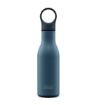 Joseph Joseph Loop- Stainless-steel Vacuum Insulated Water Bottle, Flask for Work, Gym, Travel- 500ml, Blue, 8