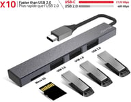 HUB 2 en 1 - 3 x USB 2.0 + LECTEUR MICRO SD - XPAND SMART USB-C - PC /MAC