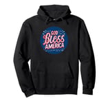 Cool God bless America Stamp Pullover Hoodie