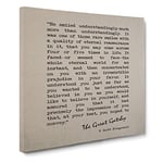 Great Gatsby Quote F. Scott Fitzgerald Modern Canvas Wall Art Print Ready to Hang, Framed Picture for Living Room Bedroom Home Office Décor, 14x14 Inch (35x35 cm)