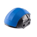 Cache de protection amovible imperméable utilisable sur casque pliable Plixi pour vélo, trottinette électrique, overboard, gyroroue, gyropode, skateboard, roller, VAE – Protège du froid et de la pluie – Couleur bleue – Taille L-XL