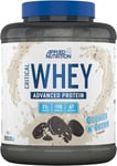 Applied Nutrition Critical Whey Protein Powder 2kg - High Protein Powder, Protein Milkshake, Muscle Building Supplement with BCAAs & Glutamine (2kg - 67 Servings) (Cookies ‘N’ Cream)