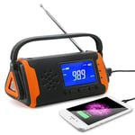 Nödradio Delux 4000mAh Powerbank Dynamo Vevradio Solcell TRIPPE-WELLNGS-WELLNGS