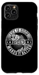 iPhone 11 Pro Funny Fischer Logo with Perch Pike - Fisherman, Hobby Fisherman Case