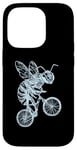 Coque pour iPhone 14 Pro Bee Cycling Vélo Drôle Animal Cool Insecte Biker Ride Bike