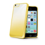 COQUE RIGIDE MUVIT POUR APPLE IPHONE 5C TRANSPARENT ET JAUNE