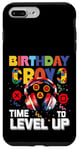 Coque pour iPhone 7 Plus/8 Plus Birthday Boy Time to Level Up Jeu vidéo Anniversaire Gamer Boys