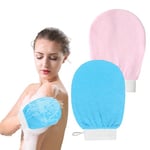 2Pack Exfoliating Gloves Bath Exfoliating Shower Mitt Double Sided Scrubbing Deep Body Exfoliating Glove Dead Skin Remover Body Scrub Gloves SPA Exfoliating Mitts for Shower Spa Massage Body Scrubbing