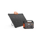 Jackery Station d'Énergie Portable Explorer 500 avec panneau solaire SolarSaga 80 W pour les aventures en plein air et le courant de secours