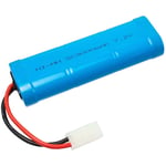 Batterie compatible avec modélisme rc - divers modèles réduits : voitures de course, hélicoptères, avions, bateaux etc (3000mAh, 7,2V, NiMH) - Vhbw