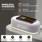 6 in 1 Alarm Clock Wireless Charger Charging Station With Speaker / Thermometer