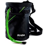 Sukoa Sac à Craie pour Escalade, Sac à Craie avec ceinture à Clip Rapide et 2 Grandes Poches à Fermeture éclair, équipement d'escalade (Vert)