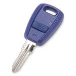 kwmobile Coque clé de Voiture Compatible avec Audi Clé 3-Touches Accessoire  clé Voiture - Protection étui Souple en Silicone - Bleu foncé-Blanc