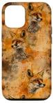 Coque pour iPhone 14 Vintage Red Fox Boho Aquarelle Automne Wildlife Art