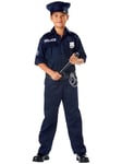 Police Officer Cop Policeman Dress Up Boys Costume