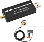 Car Dab/Dab+ Récepteur Radio, Dab Audio Numérique Avec Antenne Dab Adaptateur Pour Autoradio Dongle Usb Pour La Plupart Des Android Autoradios