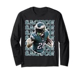 Fly Saquon Fly Eagles Barkley The Reverse Hurdle 2024 Long Sleeve T-Shirt