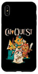 Coque pour iPhone XS Max Cat Quest RPG Hero Cats Jeu vidéo RPG Gamer Funny Cat