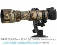 manteau de Camouflage d'objectif,housse de pluie pour SIGMA 150-600mm,DG OS HSM contemporain (Version AF),manchon de protection d'objectif - Type Jungle waterproof B