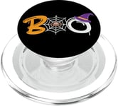 Boo avec araignées – Costume d'Halloween Boo fantôme pour femme PopSockets PopGrip pour MagSafe