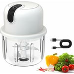 Linghhang - Coupe-oignons électrique 300 ml, hachoir à oignons de cuisine, rechargeable par usb, hachoir à ail, hachoir à légumes, pour viande,