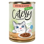 Catessy palat kastikkeessa 12 x 400 g - vasikka & kana