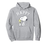 Peanuts Snoopy And Woodstock Happy Pullover Hoodie