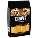 Crave Turkey & Chicken 7 kg Bag, Premium Adult Dry Cat Food with high Protein, Grain-free