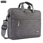 ZYDP Laptop Shoulder Messenger Bag 11 13.3 15.6 17.3 Inch Waterproof Computer Bag Men Women Notebook Bag For MacBook Air Pro 13 15 (Color : Gray, Size : 17-17.3 inch)