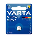 Micro Pile Bouton Argent SR57 - V395 1,55 V (Blister 1 unité) Ø9,5 x 2,73 mm. Idéal pour Les appareils compacts. Performance fiable et Longue durée, Indispensable pour Votre électronique.