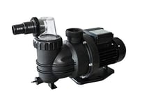 Pompe de piscine AquaForte SP-550A, 550 watts, 9,5 m3 par heure, hauteur de refoulement maximale 11 mètres, pour piscines hors sol jusqu'à 28 m3, avec câble de 1,5 mètre, pour eau douce et eau salée