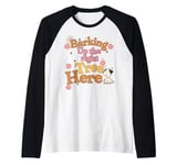 Barking up the right tree here dog mama Raglan Baseball Tee