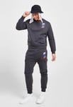 Nike Mens Standard Issue Crew Tracksuit in Dark Smoke Grey Fleece - Size Small