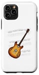 Coque pour iPhone 11 Pro Partition de musique de guitare électrique, guitariste