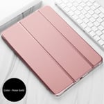 (Rose gold) Kotelo HUAWEI MediaPad M5 Lite 10 10,1" BAH2-L09/W19 DL-AL09 Kotelot Teline Auto Sleep Smart Tablet Cover Suojakotelo Tietokoneen kannet ja kuoret