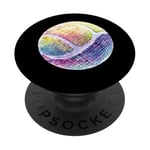 Art Balle De Tennis Colorée Pour Sportifs PopSockets PopGrip Adhésif