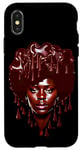 Coque pour iPhone X/XS Chocolate Woman Afro-American Pride Melting