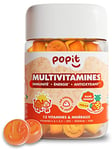 POP IT 60 Gummies Multivitamines et Minéraux - Cure Vitamine 1 Mois - Vegan, Sans Sucres, Goût Tropical - 13 Multi Vitamines Femme et Homme - Vitamine A, Vitamine B, Vitamine C et D, Zinc, Iode