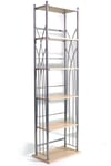 'Hamilton'  100 Dvd Bluray  150 Cd Media Storage 5 Tier Tower Shelves  Silver